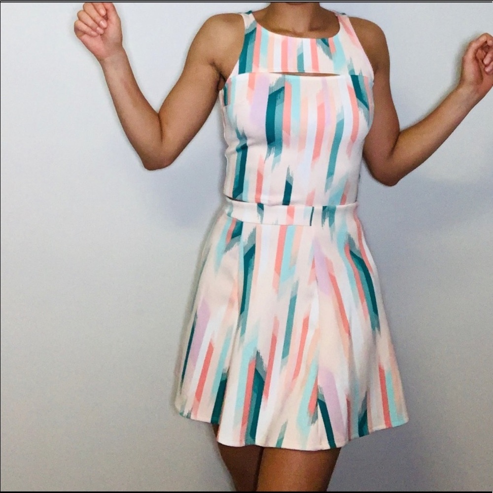 Two piece top/skirt set